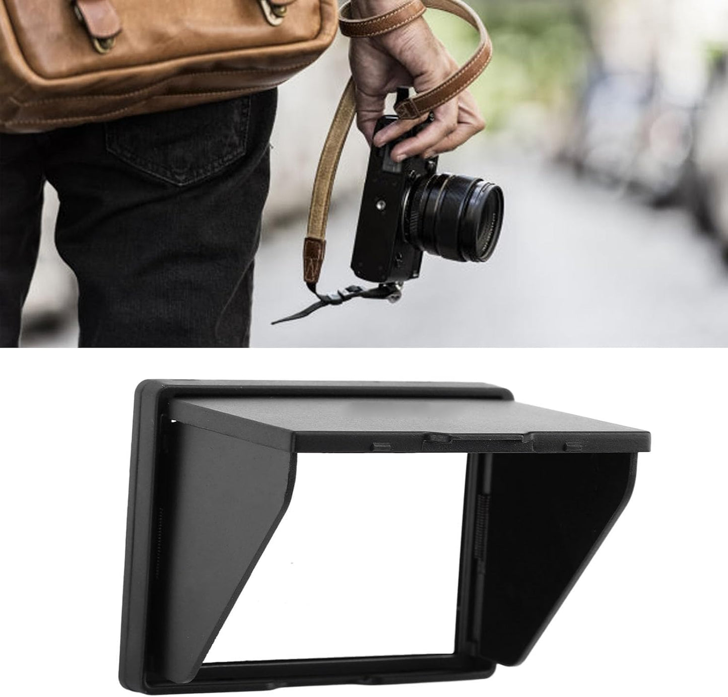 3.0 inch A7 A7M2 A7R2 A7M3 A9 Camera Sun Hood, Camera Screen Hood Sunshade Folding LCD Screen Hood Shade Cover