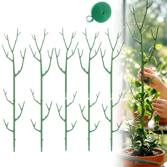 10 Pack Stackable Monstera Plant Support, Garden Plant Support Stakes for Indoor Outdoor Plants, Climbing Plant Support Structures Plant Holder Stick Moss Pole for Support Tall Potted Plants