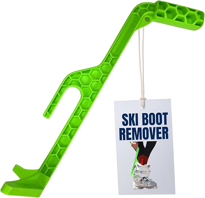 Ski Boot Remover Tool with Ergonomic Handle - Heavy-Duty Boot Removal Device for Skiing, Snowboarding, Ice Skates, & More - Lightweight USA-Made Ski Accessories