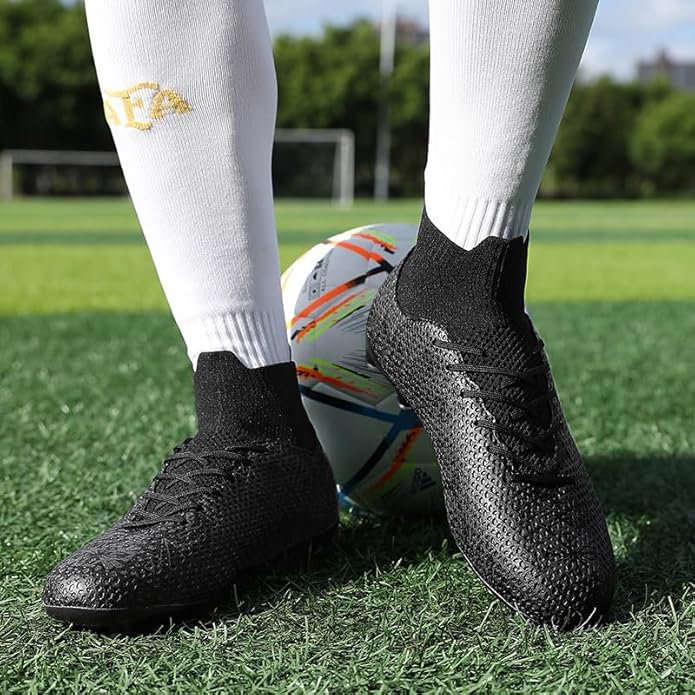 Adult Soccer Cleats Men Lightweight Football Boots Breathable Professional Sneaker Sport Athletic Ground Football Shoes