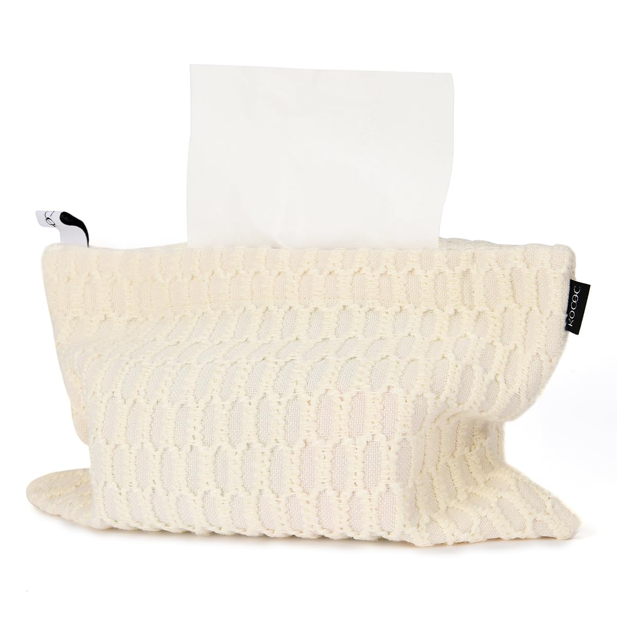 Beige Pocket Tissue Holder Japanese Style Quirky Style Tissue Holder Bag Decorative for Home Car Travel Offices Desk Housewarming Gift for Women New Home 10.6×7 inches