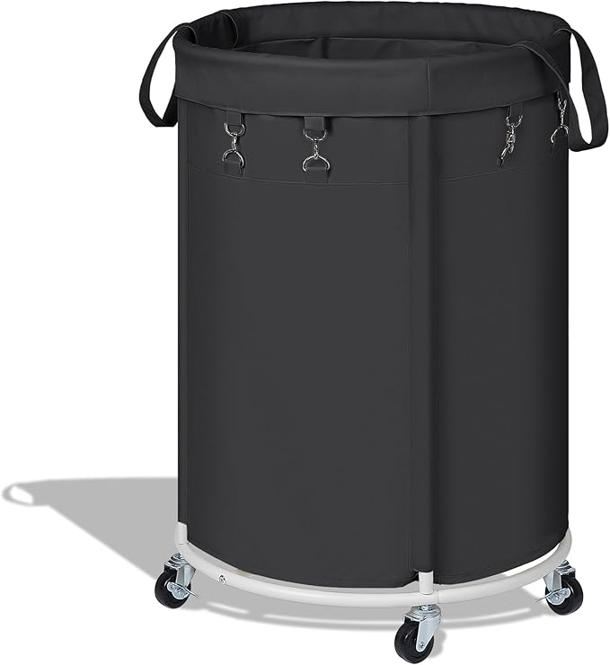 150L Large Capacity Rolling Laundry Basket Hamper with Wheels, Clothes hamper and Removable Bag for Home, Laundry Room, Bedroom, Bathroom, Apartment, Dorm