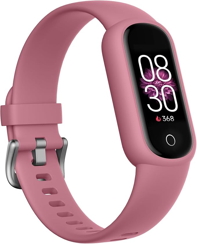 Fitness Tracker Watch with Heart Rate/Sleep Tracker/IP68 Waterproof, Activity Tracker with Pedometer Step Counter, Health Watch for Women with 14 Sports Compatible Android iOS, Parrot Pink