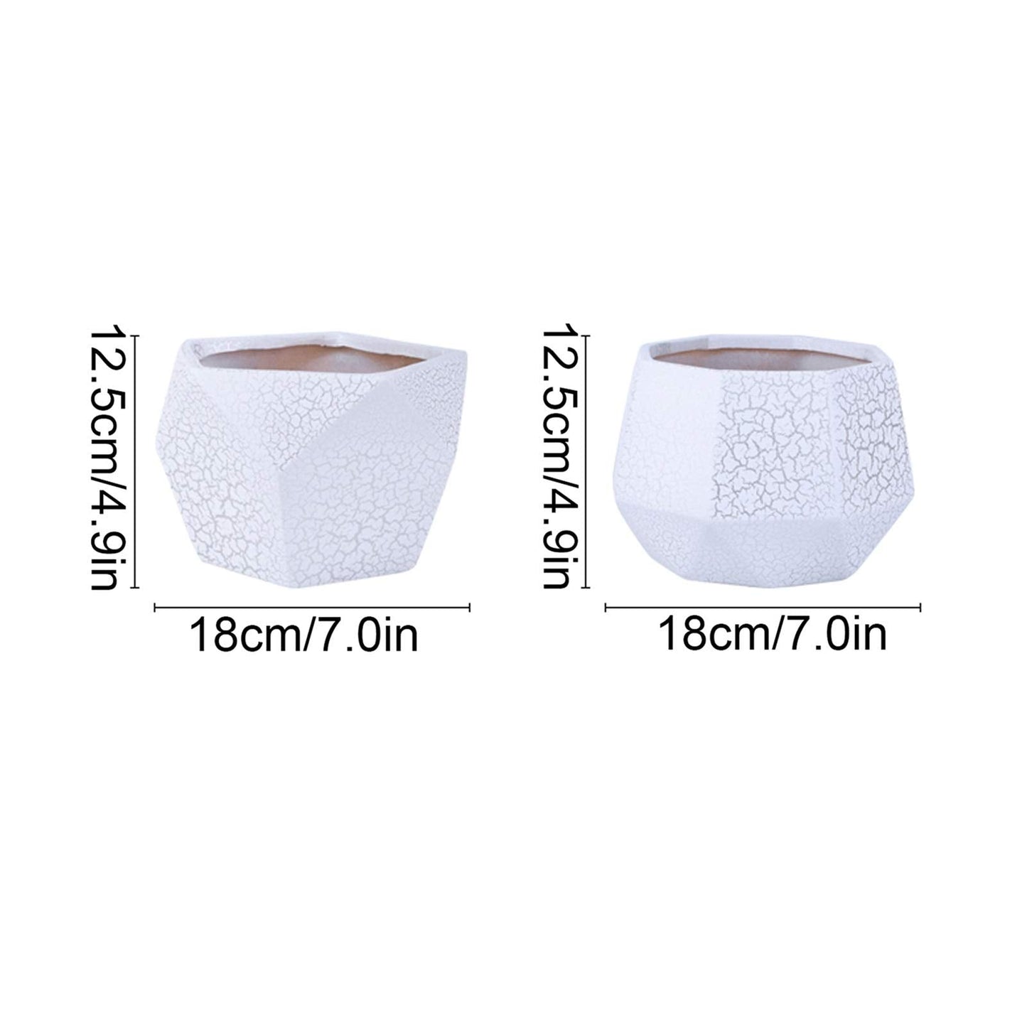 Plants Flower Pots Outdoor Indoor Garden Planters Ceramic Plant Containers with Drain Hole Modern Flower Pot for All House Plants Flowers Herbs Gardening Pot (Size : Brass)