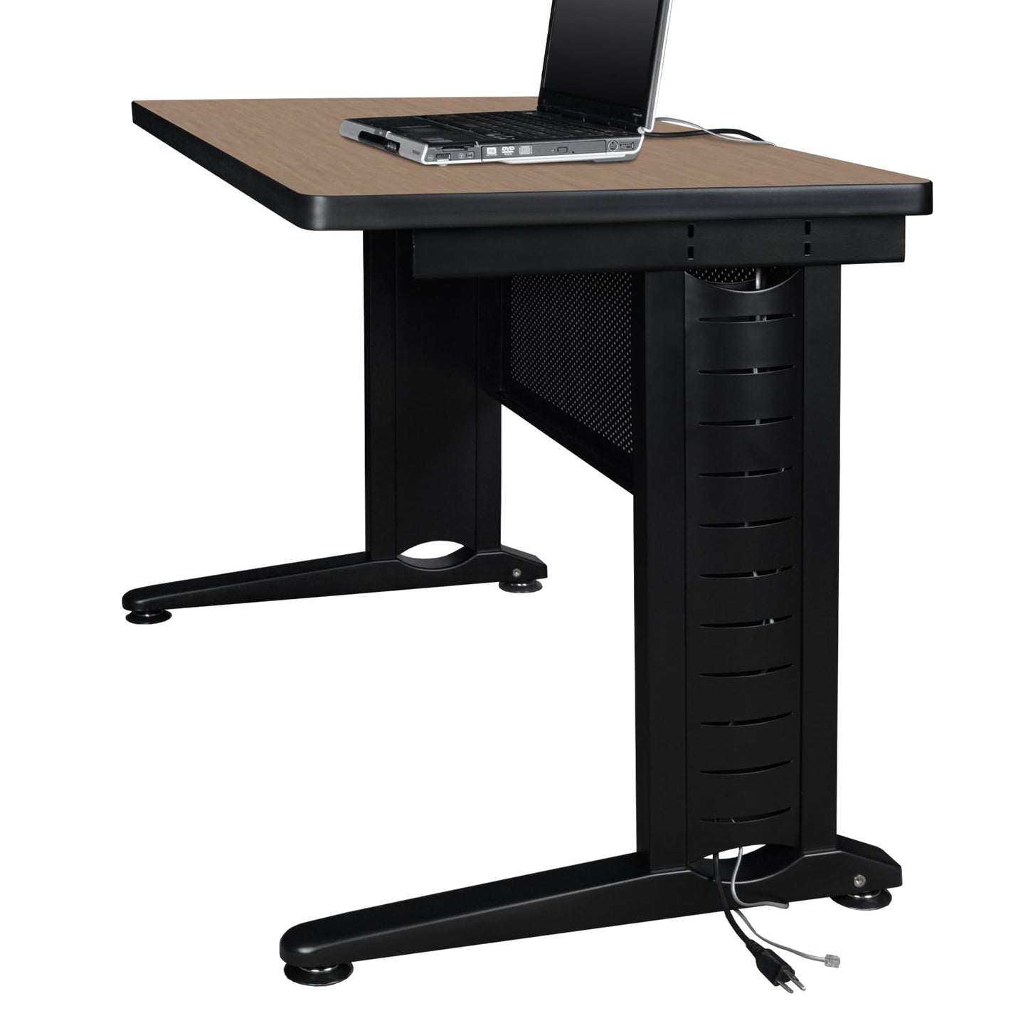 Regency Fusion 66 x 30 Teachers Desk with Single Pedestal Drawer Unit- Noble Oak
