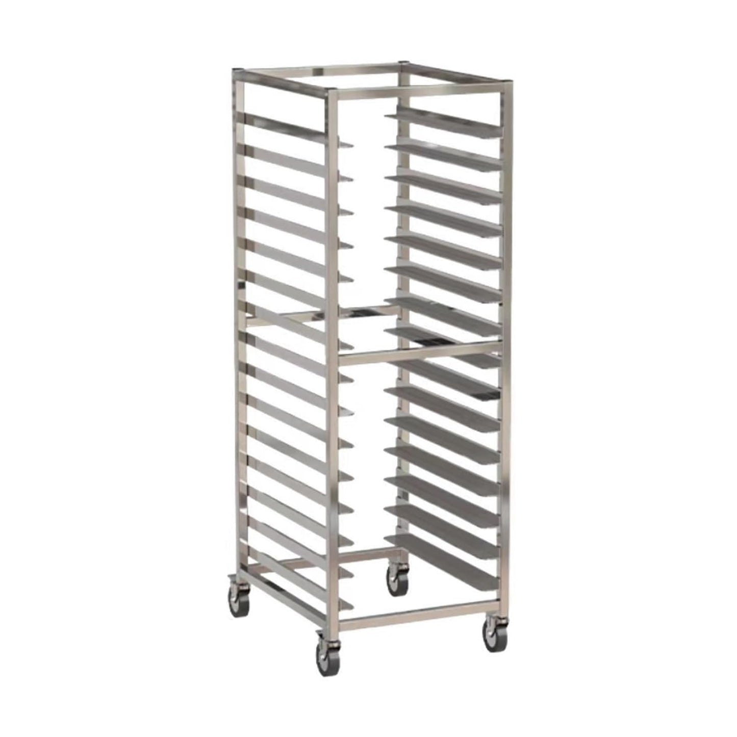 Quick Rack for Baking Pans,15-Tier Baking Rack, Rolling Pan Speed Rack for Cooking - Heavy Duty Home & Commercial Use (150x61x46cm) - Perfect for Cookies, Cakes, and Pastries