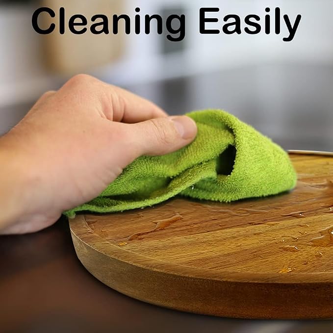 14" Acacia Wood Lazy Susan Organizer Kitchen Turntable for Cabinet Pantry Table Organization