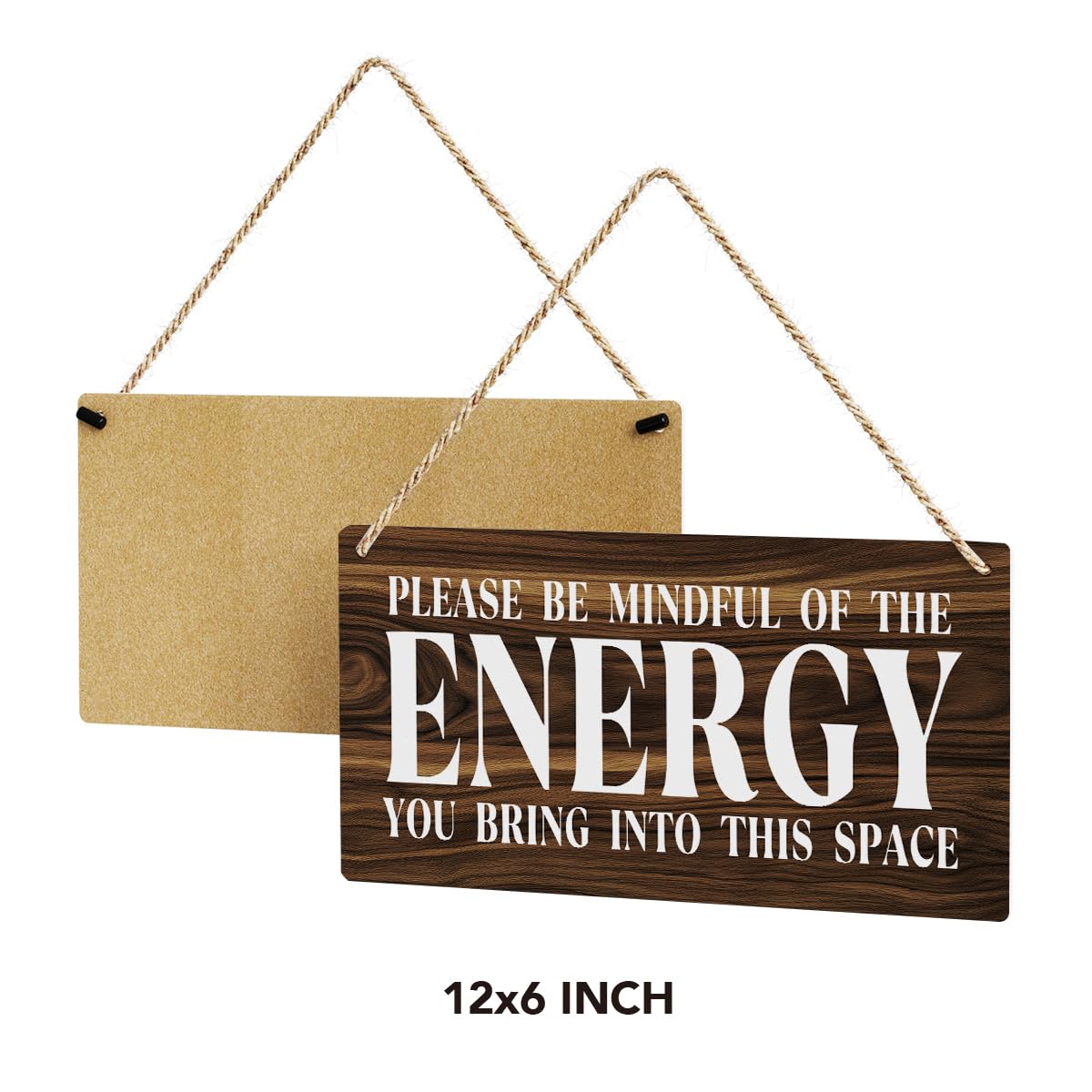 Inspirational Zen Wall Art, Positive Affirmations Wall Decor, Meditation Room Decor Spa Decor Spiritual Wall Art Decor Hanging Sign Wood Plaque Block for Home Office Bathroom Bedroom