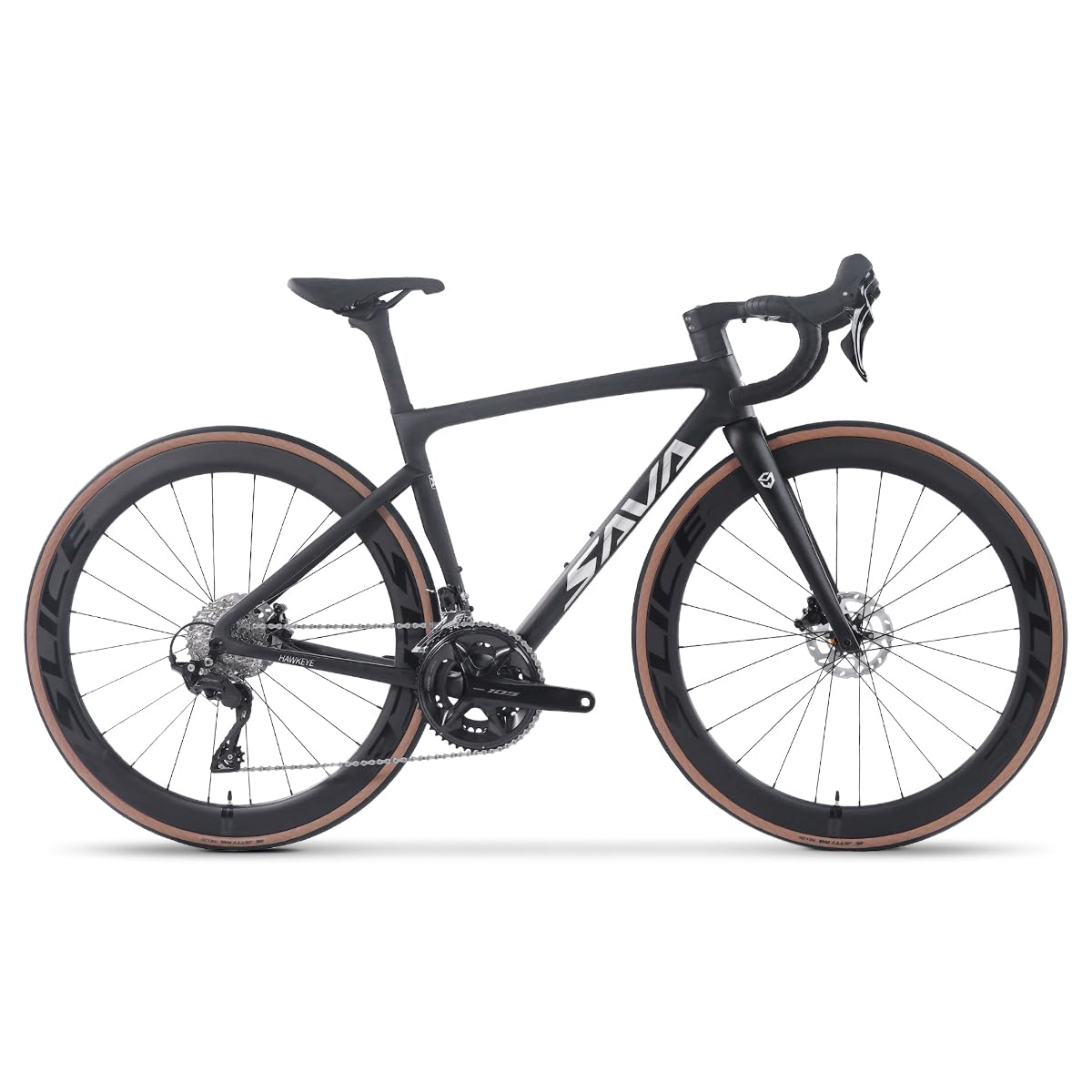 SAVADECK Carbon Road Bike,Lightweight Full Carbon Racing Bicycle with Shimano R7120 24S Shift Groupset and Hydraulic Oil Disc Brake Bike