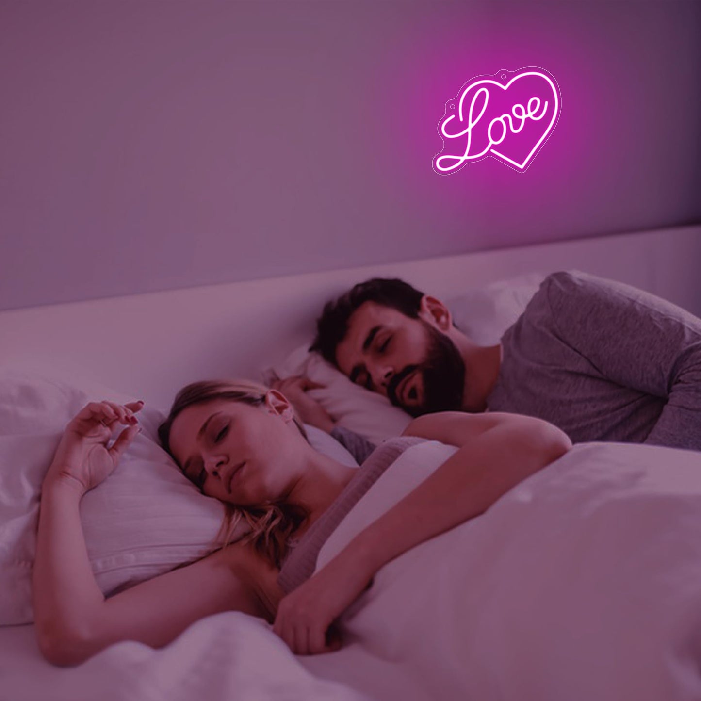 Anywin Love Heart Neon Signs for Wall Decor, Pink Gifts for Women Neon Light with Dimmable for Room Decor, Mother Day Father Day Engagement Wedding Anniversary Birthday Lovers Gift