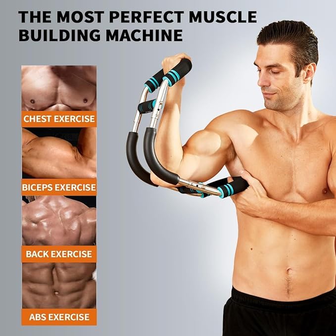 Twister Arm Trainer - Adjustable 60-110lb Resistance with High-Tensile Steel Spring, Portable Arm & Chest Workout Equipment for Forearm, Triceps Strength Training, Home Workout Equipmen for Men&Women