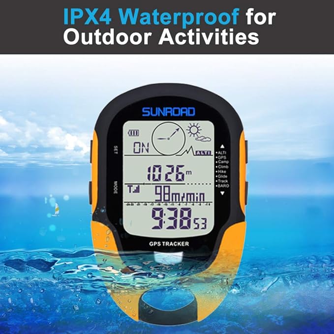 Digital Altimeter Portable Compass with Weather Forecast Multi Function Altimeter Barometer for Hiking, Camping, RVs and Outdoor Activities