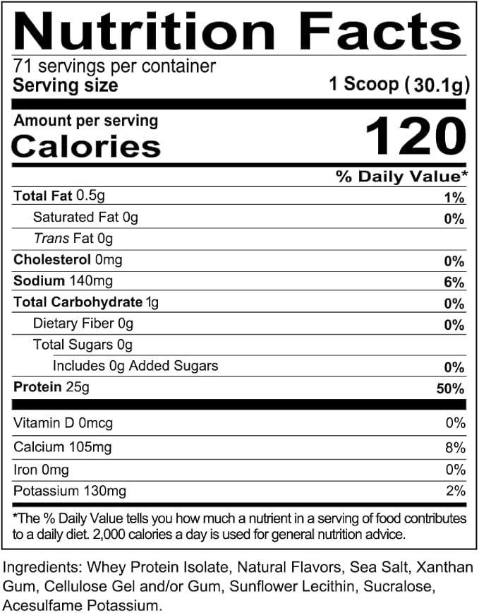 REDCON1 Isotope 100% Whey Isolate, Vanilla - Keto Friendly Whey Protein Powder - Low Carb + Zero Added Sugar Whey Protein Isolate - Keto Protein Powder (71 Servings)