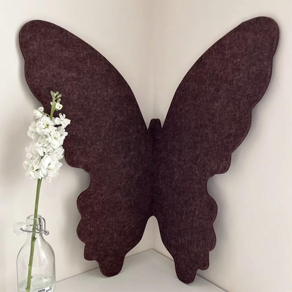 OULIGET Butterfly Cork Boards,3D Foldable Butterfly Wall Collage Kit,Wall Mount Bulletin Display Pin Board for Notes Photos and DIY Wall Decor,With Pushpins