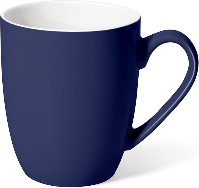 Urbanstrive 16 oz Large Coffee Mug with Handle Tea Cup Novelty Coffee Cup for Men Women Office Work, Dark Blue