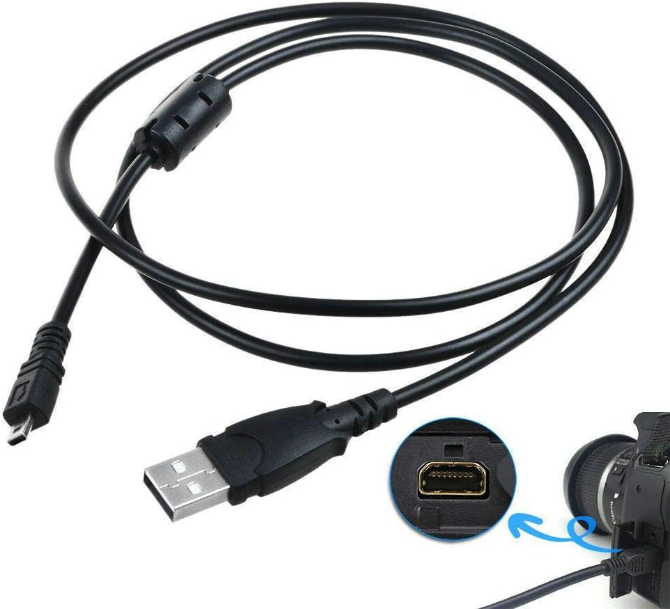 3.3ft D3300 USB PC Computer Data Sync Cable Cord for Nikon Df DSLR Camera Mains