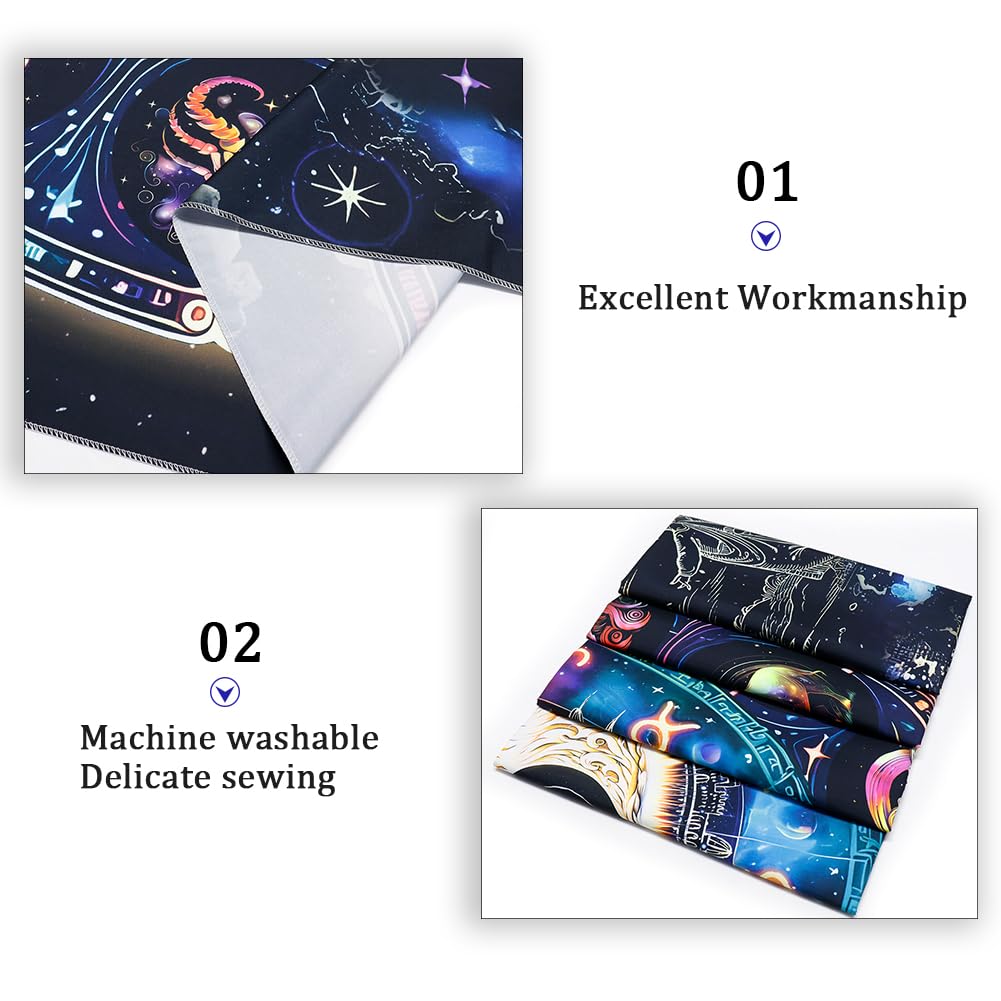 Lahasbja Blacklight Constellation Tapestry UV Reactive Sun and Moon Tapestries Spiritual Zodiac Astrology Wall Tapestries Galaxy Wall Decor Mystic Yin Yang Wall Hanging for Bedroom