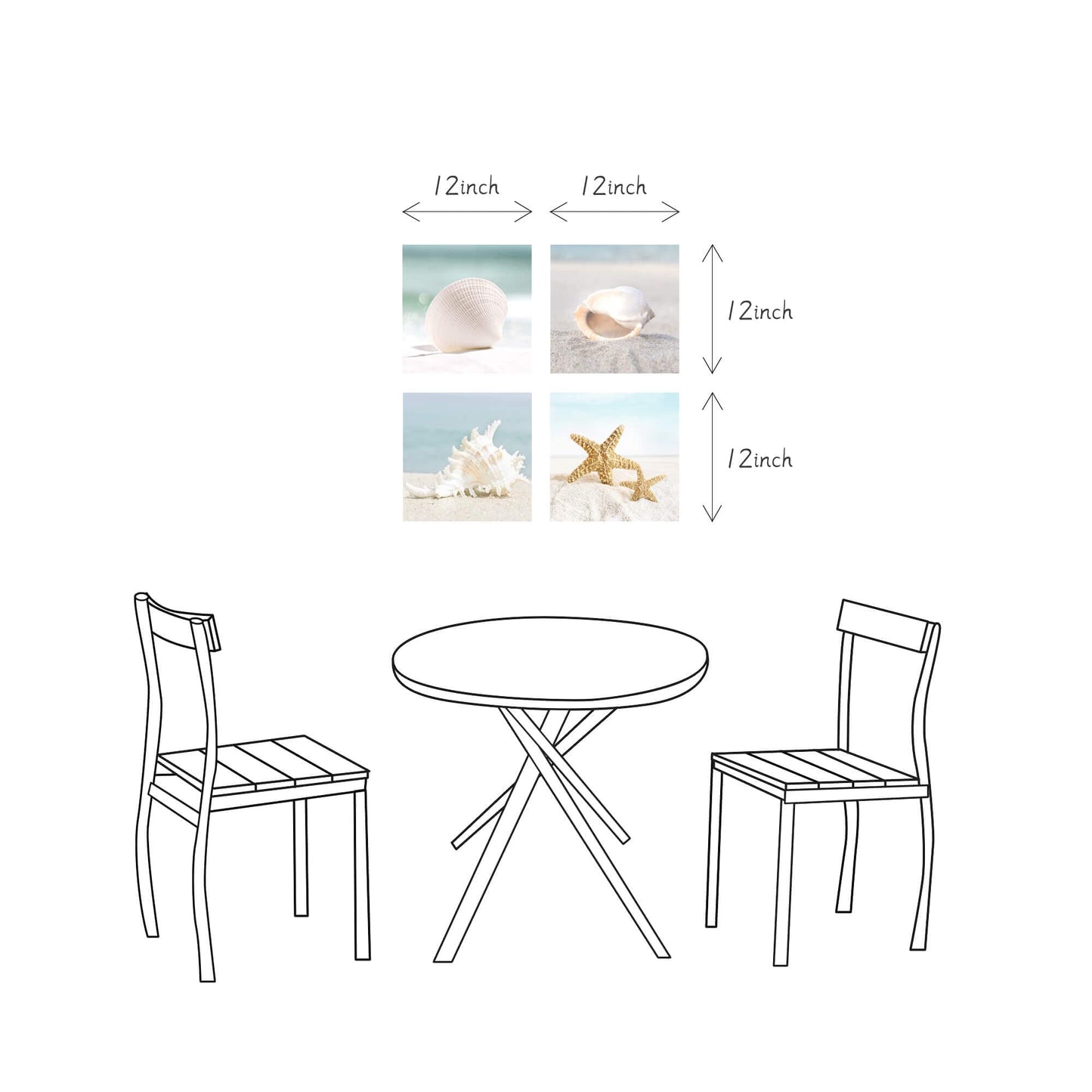 the stream design Beach Canvas Wall Art Bedroom: 4 Piece Living Room Bathroom Coastal Sea Creature Picture Modern Ocean Life Print Decor Calming Seaside Starfish Seashell Conch Painting Artwork
