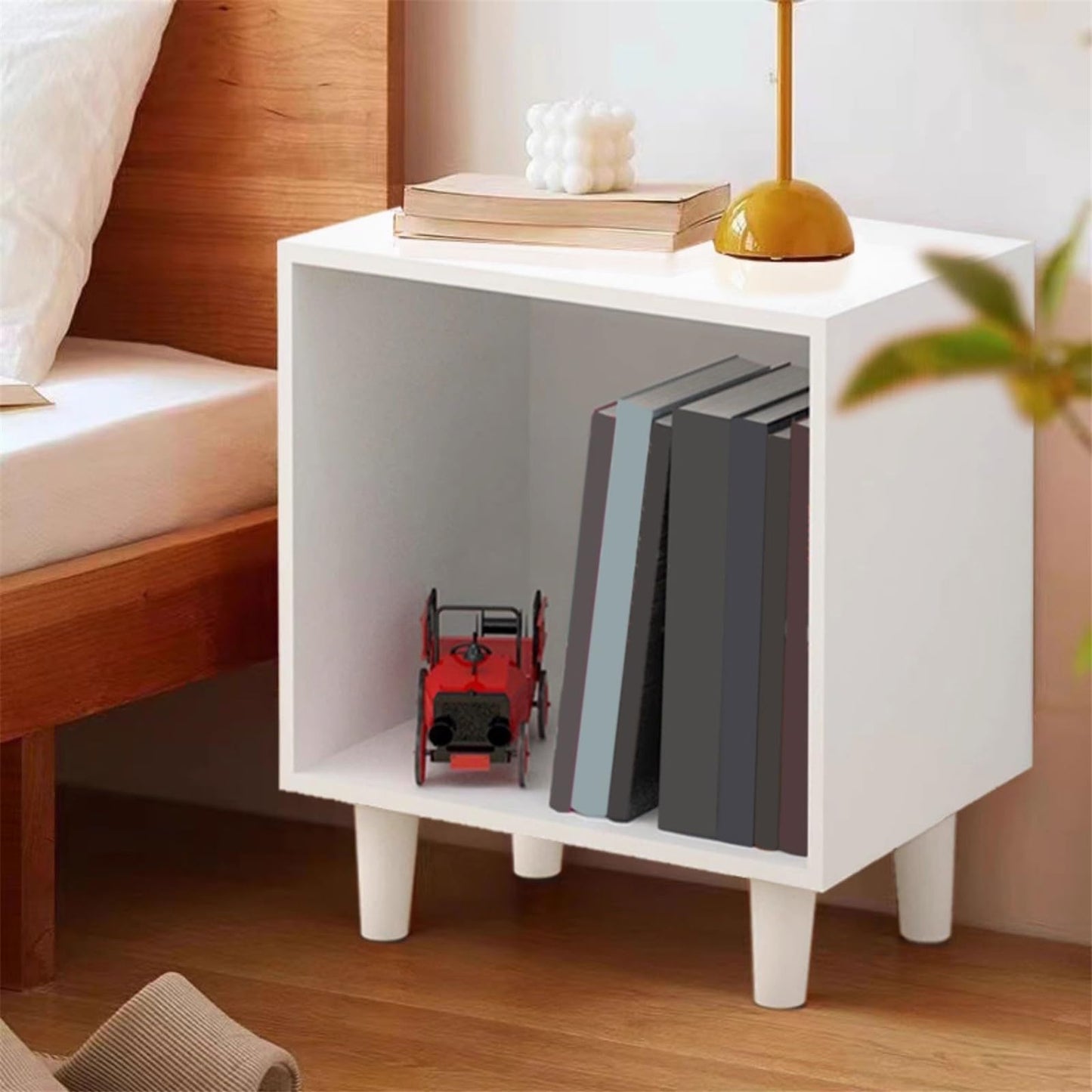 XJOYSL7921 DVD Storage Storage Rack Open Floor Vinyl Record Cabinet Large Capacity Wooden Storage Display Rack CD Rack Tower