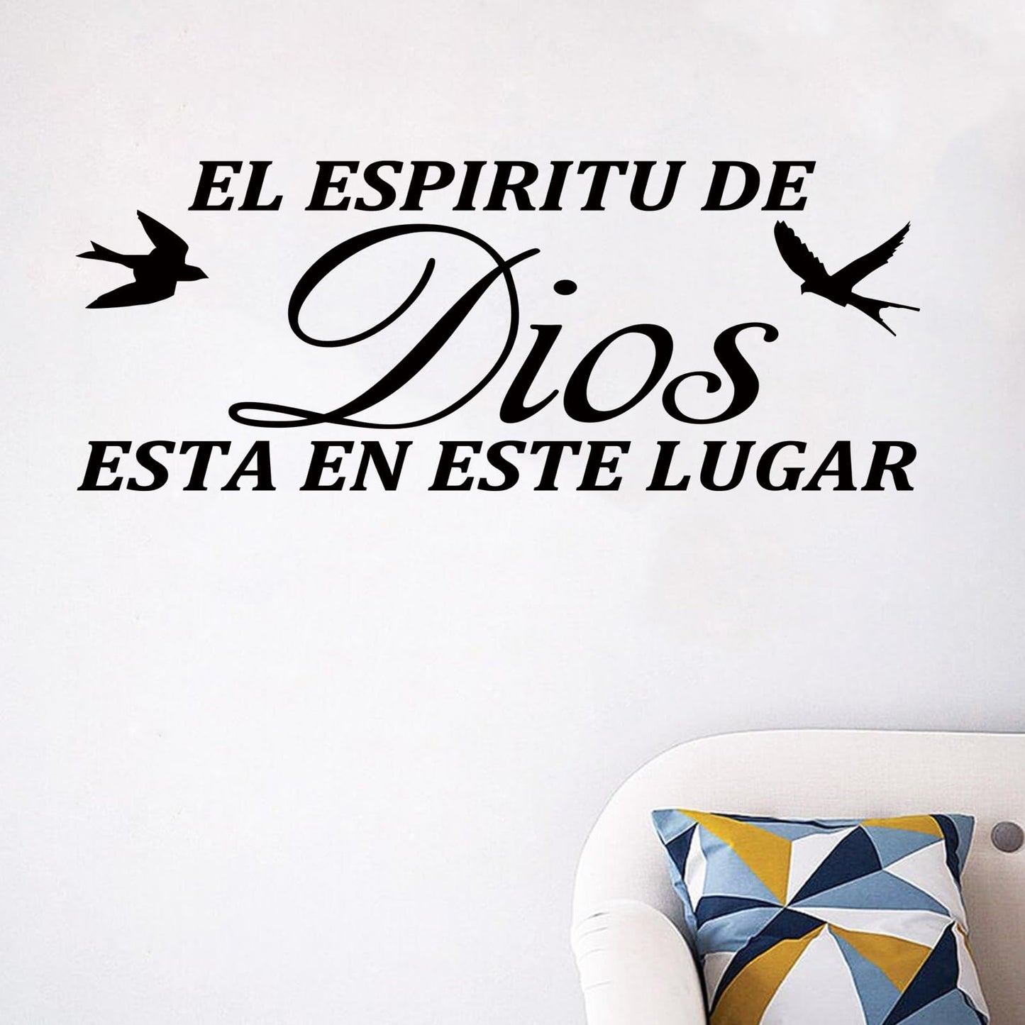 Bible Verses Wall Decals for Bedroom: Inspirational Scripture Quotes Removable Wall Stickers for Living Room - Home Christian Family Parents Vinyl