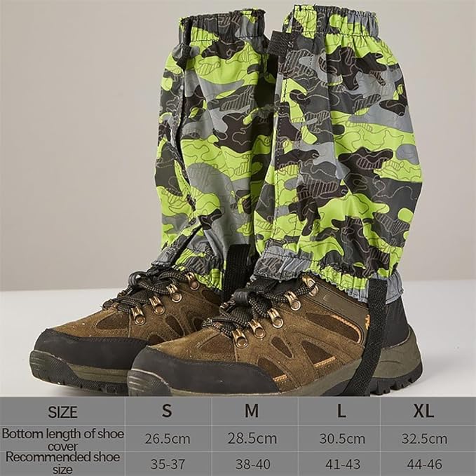 Ankle Gaiters,Lightweight Adjustable Leg Gaiters for Men Women, Waterproof Hiking Gaiters for Snow,Trail Running,Hiking,Hunting,Walking,Skiing
