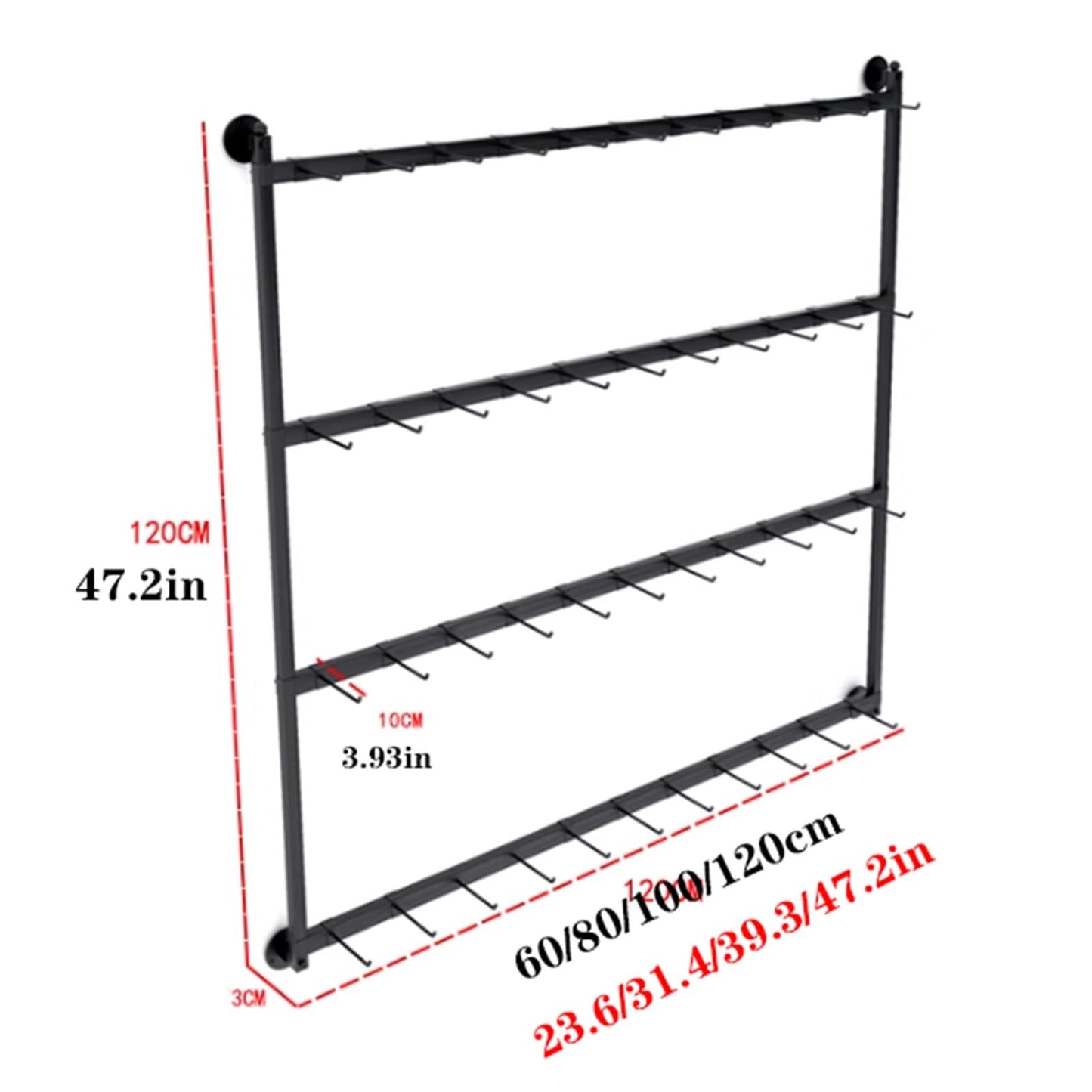 60/80/100/120cm Underwear Display Stand, Metals, Retail Showshelves, Lingerie Bra Rack Swimsuit Organizer Hanger, Commercial Clothing Store Shelf, for Shorts,Hats, Sock(Gold,150 *