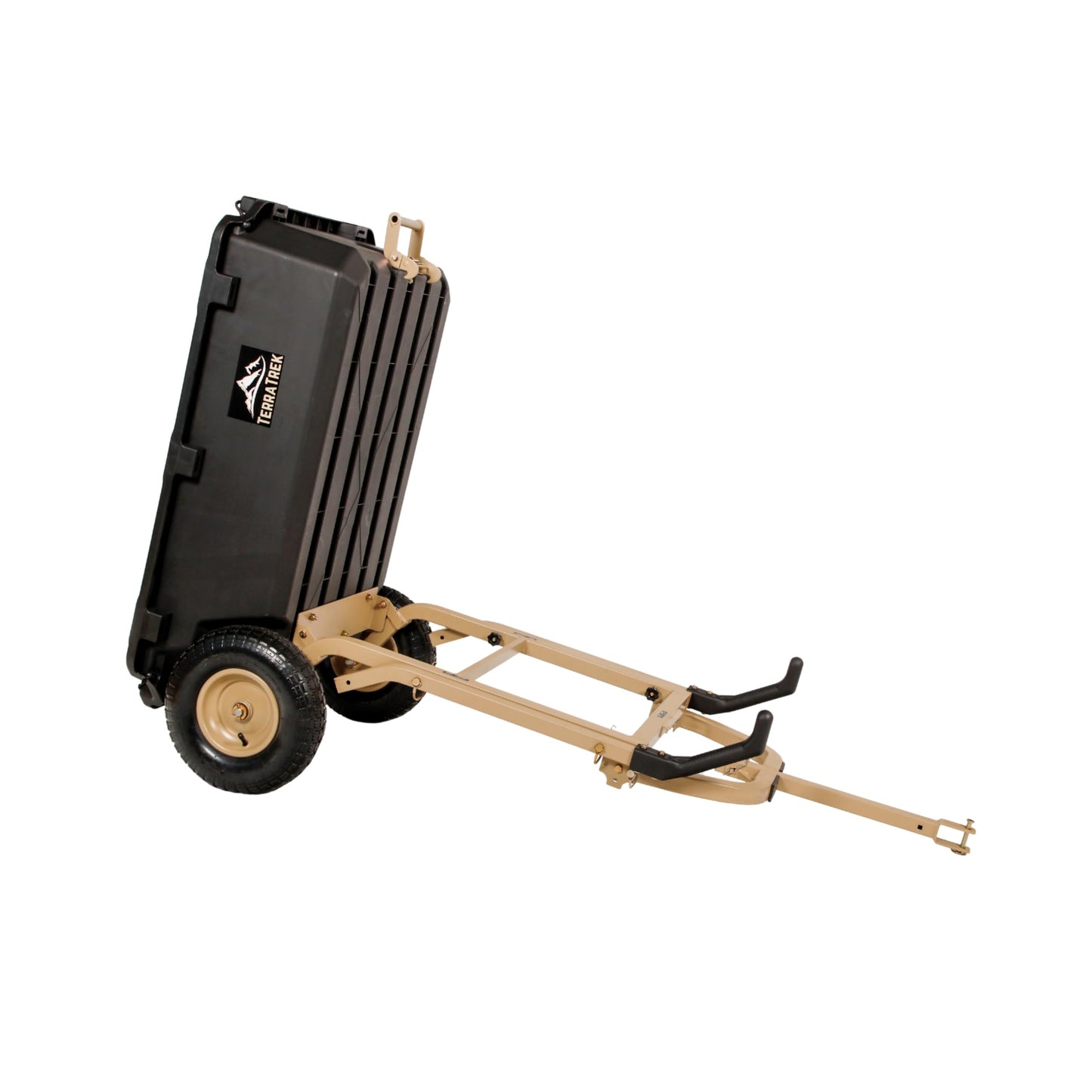 TerraTrek Heavy-Duty Garden Cart on Wheels – 7 Cu. Ft. 2-in-1 Utility Wagon & Wheelbarrow, Push or Tow Design, 600 lb. Capacity, All-Terrain Utility Cart with 13" Pneumatic Wheels