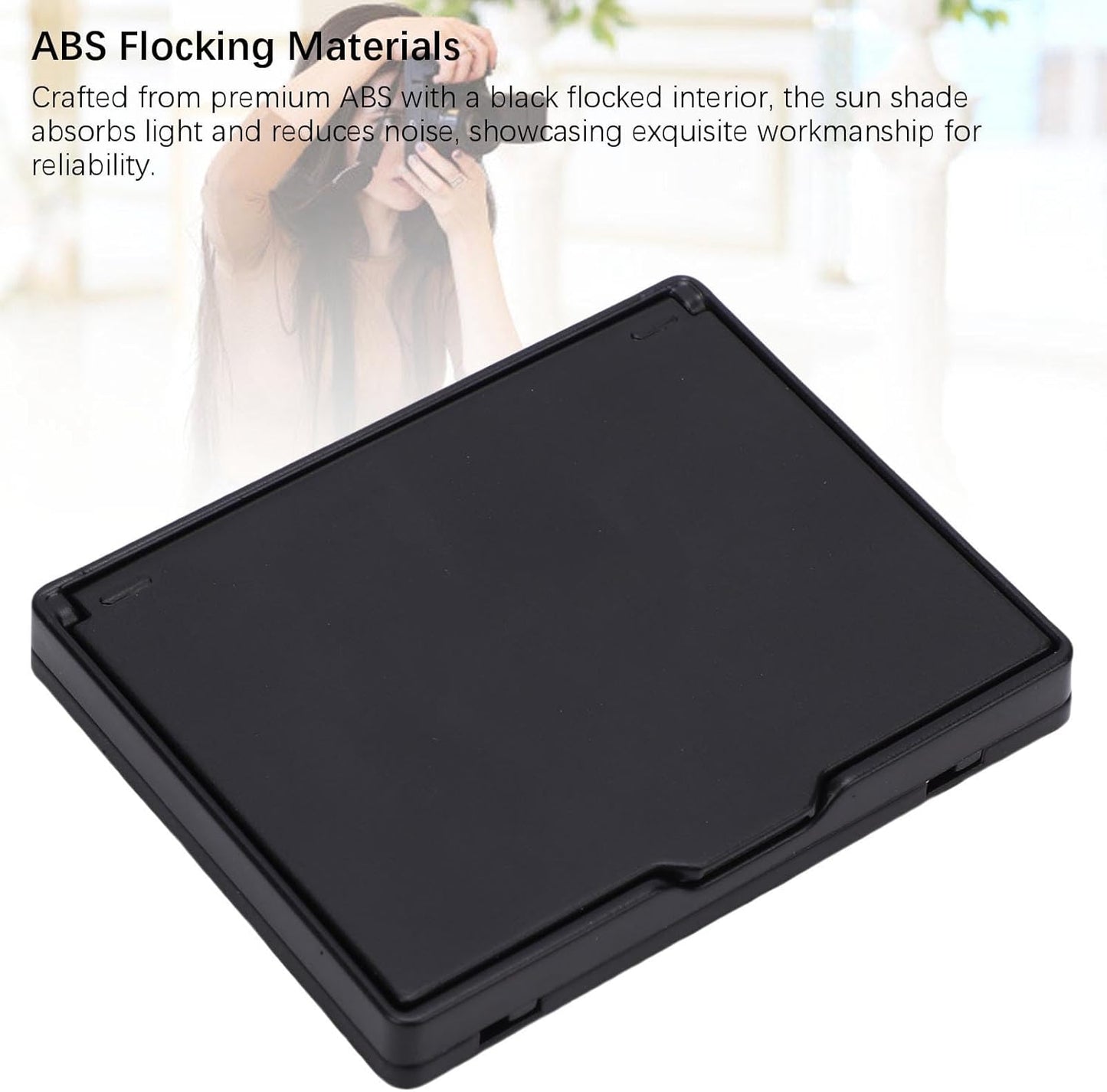 3.2 Inch XUMIUZIY LCD Screen Hood, Foldable Camera Sun Shade Cover, ABS Flocking Universal Viewfinder Sunshade