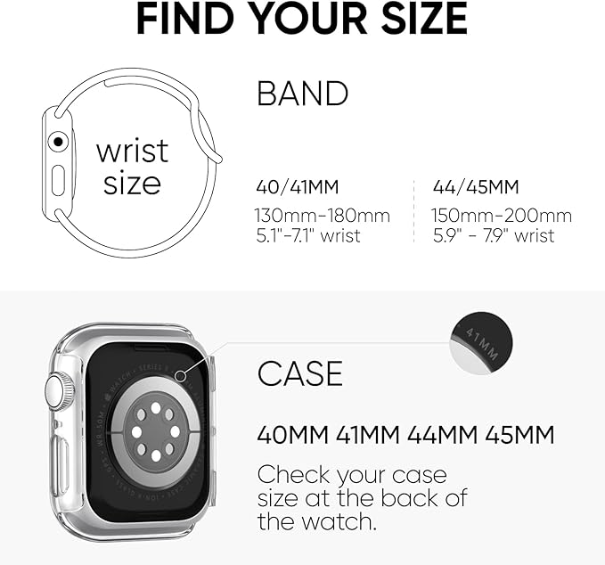 Compatible for Apple Watch Series 11 10 Band 46mm and Case with Screen Protector, Soft Silicone Sport Strap Bands and Protective Cover with Tempered Glass for iWatch Series 11 10