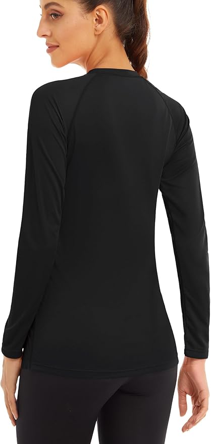 MAGCOMSEN Women's 2 Pack Long Sleeve Shirts UPF 50+ Sun Protection Quick Dry Swim Shirt for Rash Guard Fishing Workout