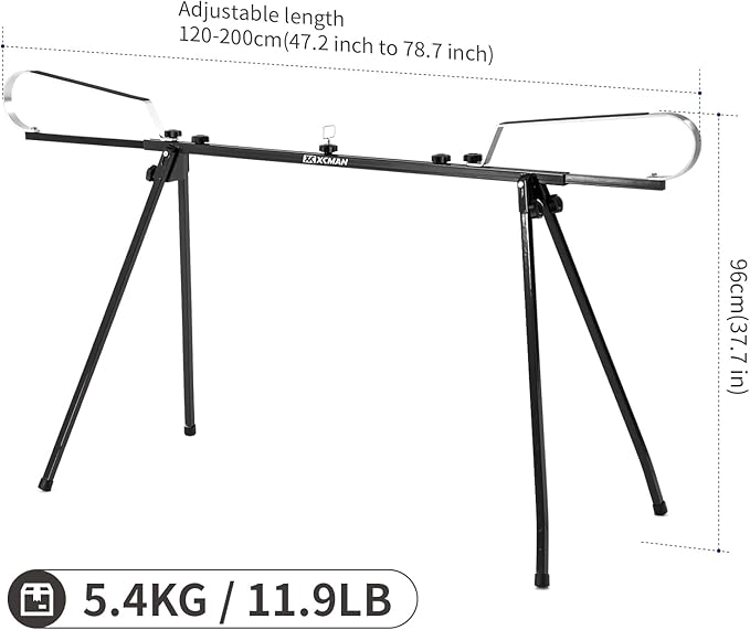XCMAN Cross Country Nordic Ski Waxing Single Profile Bench Table with Foldable Legs for Traveling,Adjustable Waxing Profile Length 47.2 to 78.7inch