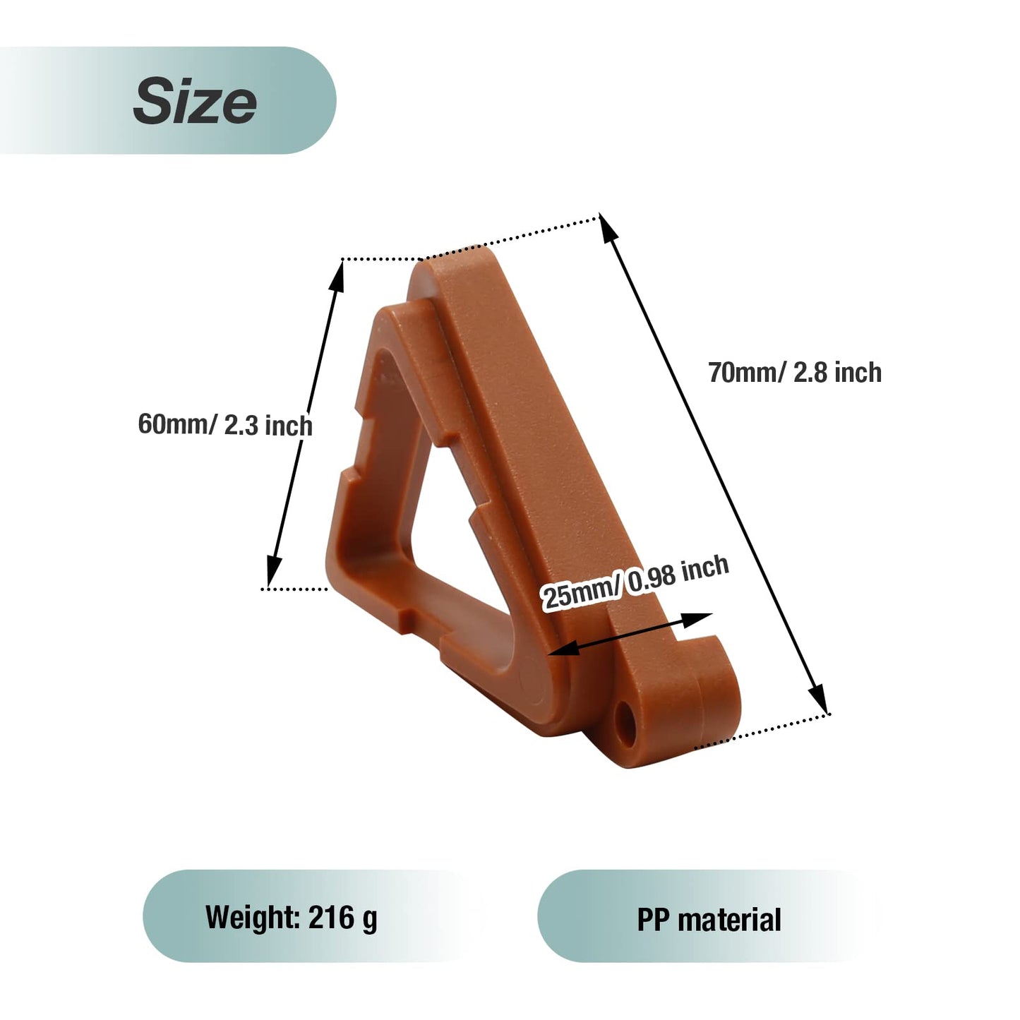 DUZFOREI 24Pcs Flower Pot Risers Plant Pot Feet Pot Feet for Outdoor Planters Flower Pot Foot Pads for Outdoor Indoor Garden Plants Breathable Moisture-Proof (Brick-Red)