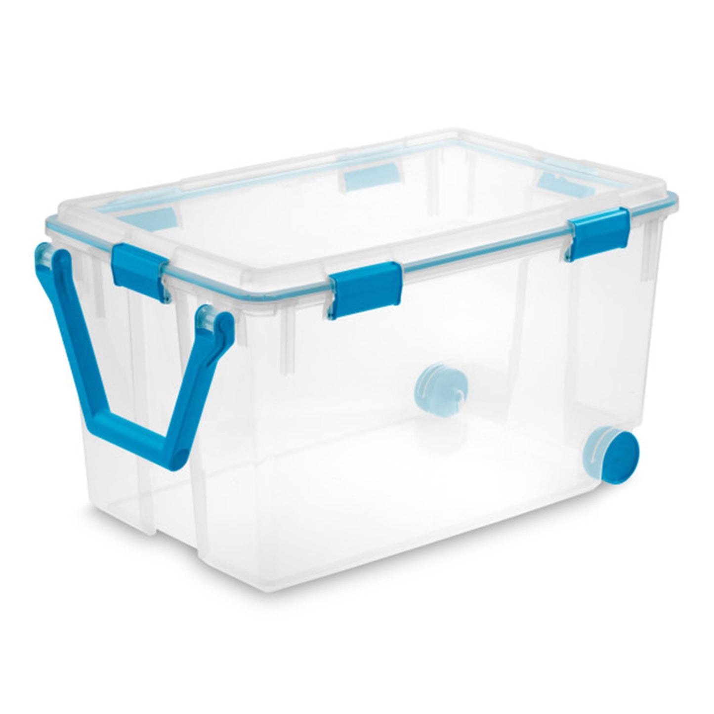 Sterilite 3-Pack Gasket Box, Weather-Resistant Storage Bins with Latching Lids, 120 Quart - Heavy-Duty Organizing Containers for Closet, Bathroom, and Office
