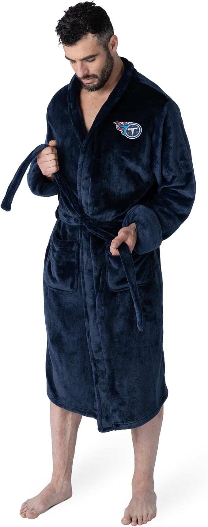 NFL Adult Unisex Silk Touch Bathrobe, Officially Licensed Loungewear, Soft Plush Polyester