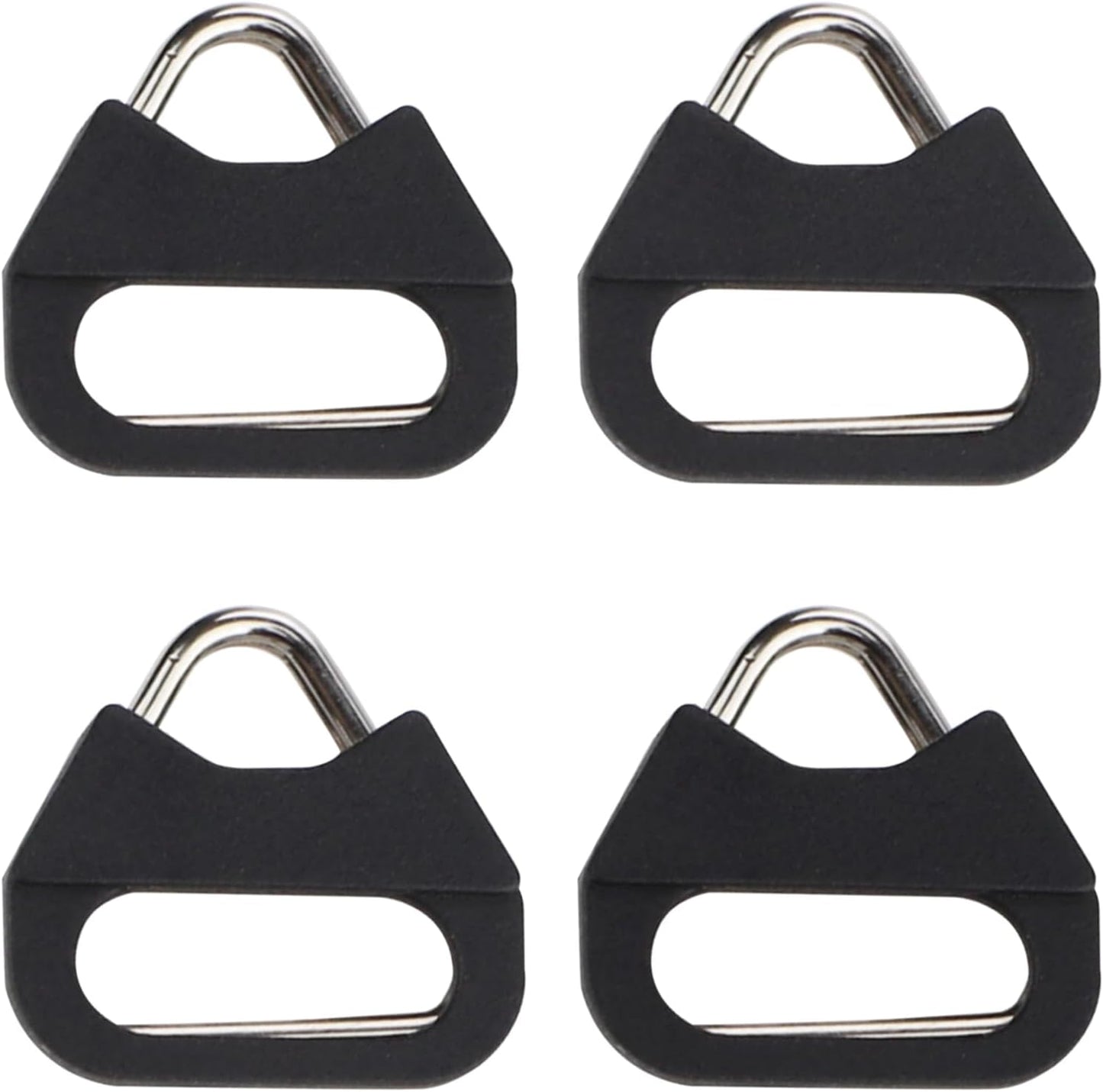 (2 Camera Strap Hook Triangle Split Ring Compatible with Sony Fuji DSLR Mirrorless Camera W/Round Eyelet Pair)