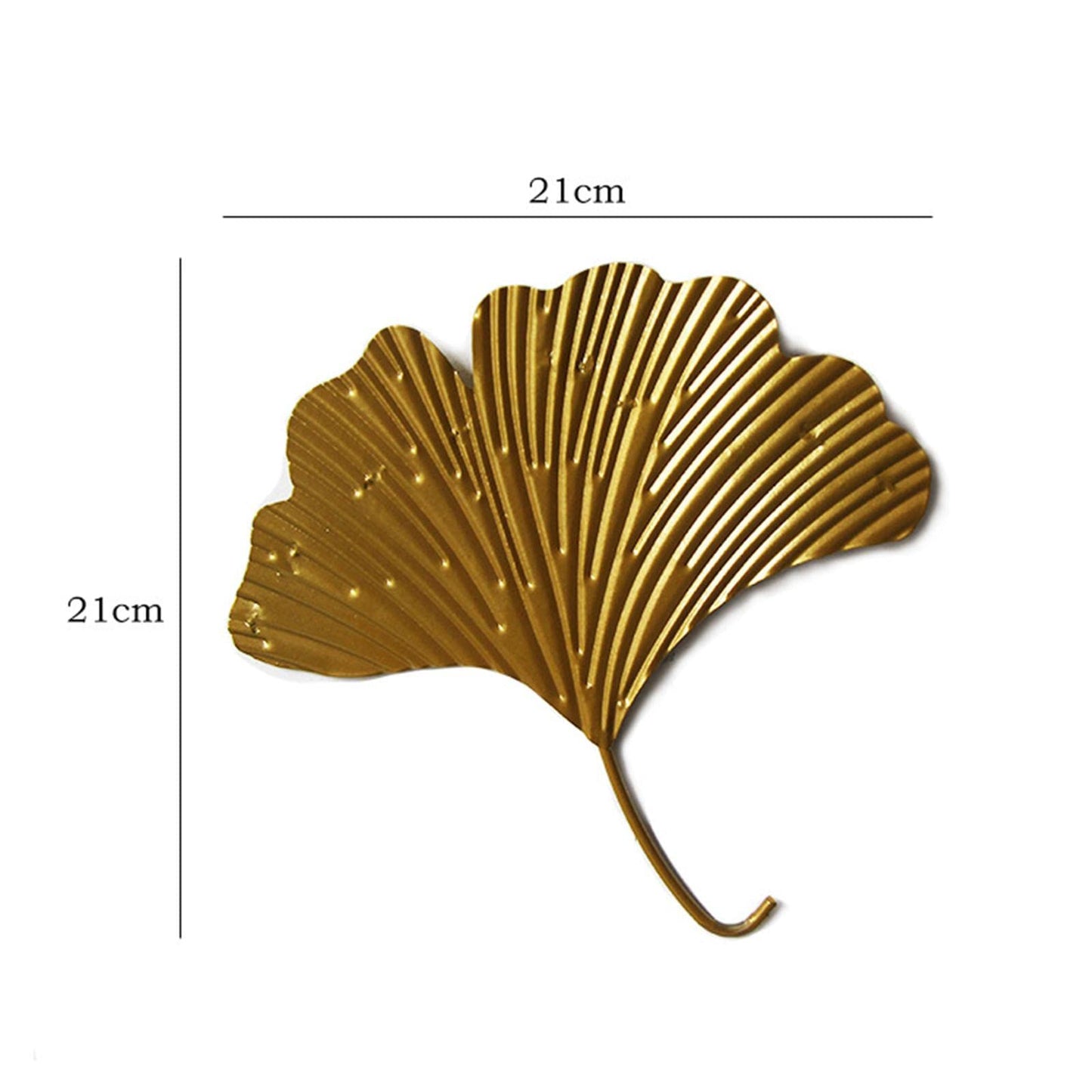 Baoblaze Ginkgo Leaves Wall Art Sculpture, Modern Iron Ginkgo Leaves Wall Decor for Farmhouse, Small (8.27 x 8.27 inches), Bathrooms, Kitchens, Living Rooms, Bedrooms, Children's Home Office