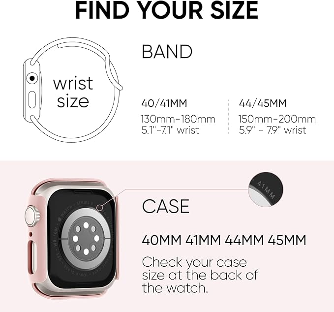 Compatible for Apple Watch Series 11 10 Band 46mm and Case with Screen Protector, Soft Silicone Sport Strap Bands and Protective Cover with Tempered Glass for iWatch Series 11 10