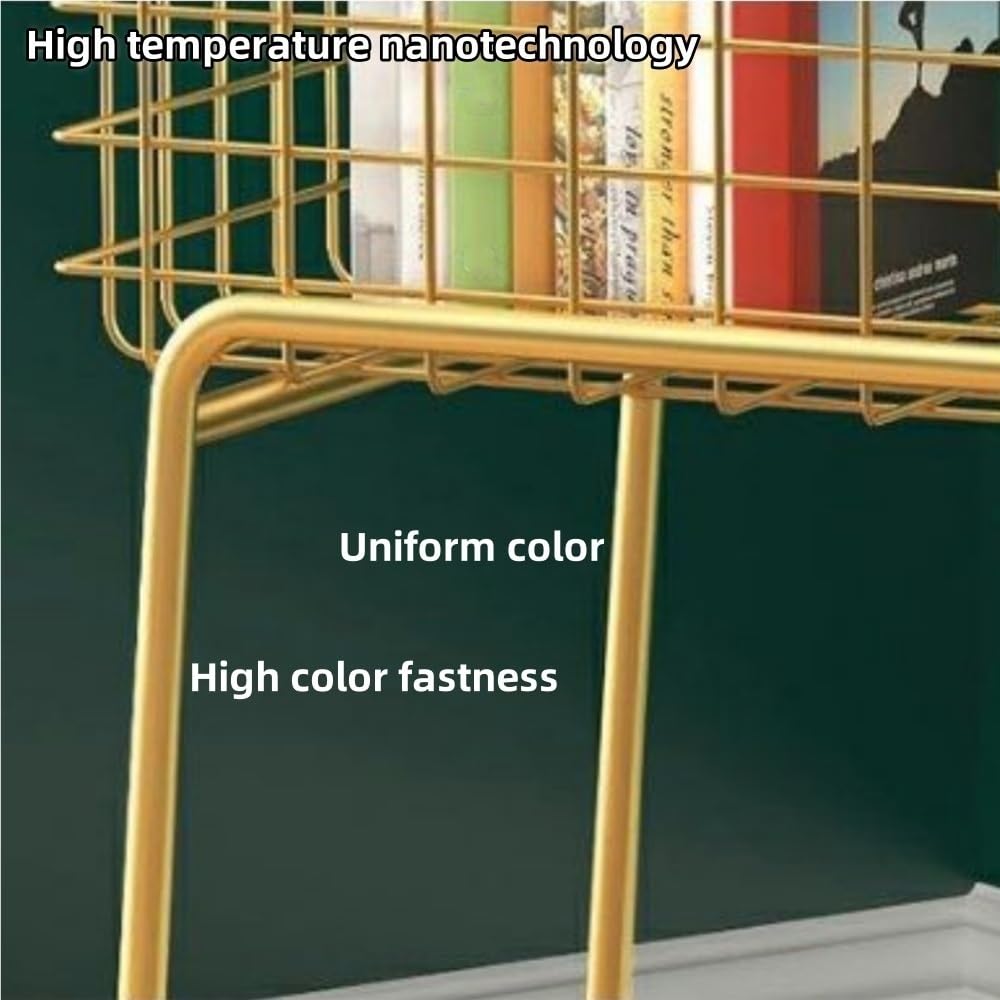 FYZPIVM 2-Piece Set Iron Flower Rack, Indoor Outdoor Plant Stand, Balcony Succulent Storage Shelf, Metal Bookshelf Snack Organizer, Garden and Home Decor Display Rack(Black)