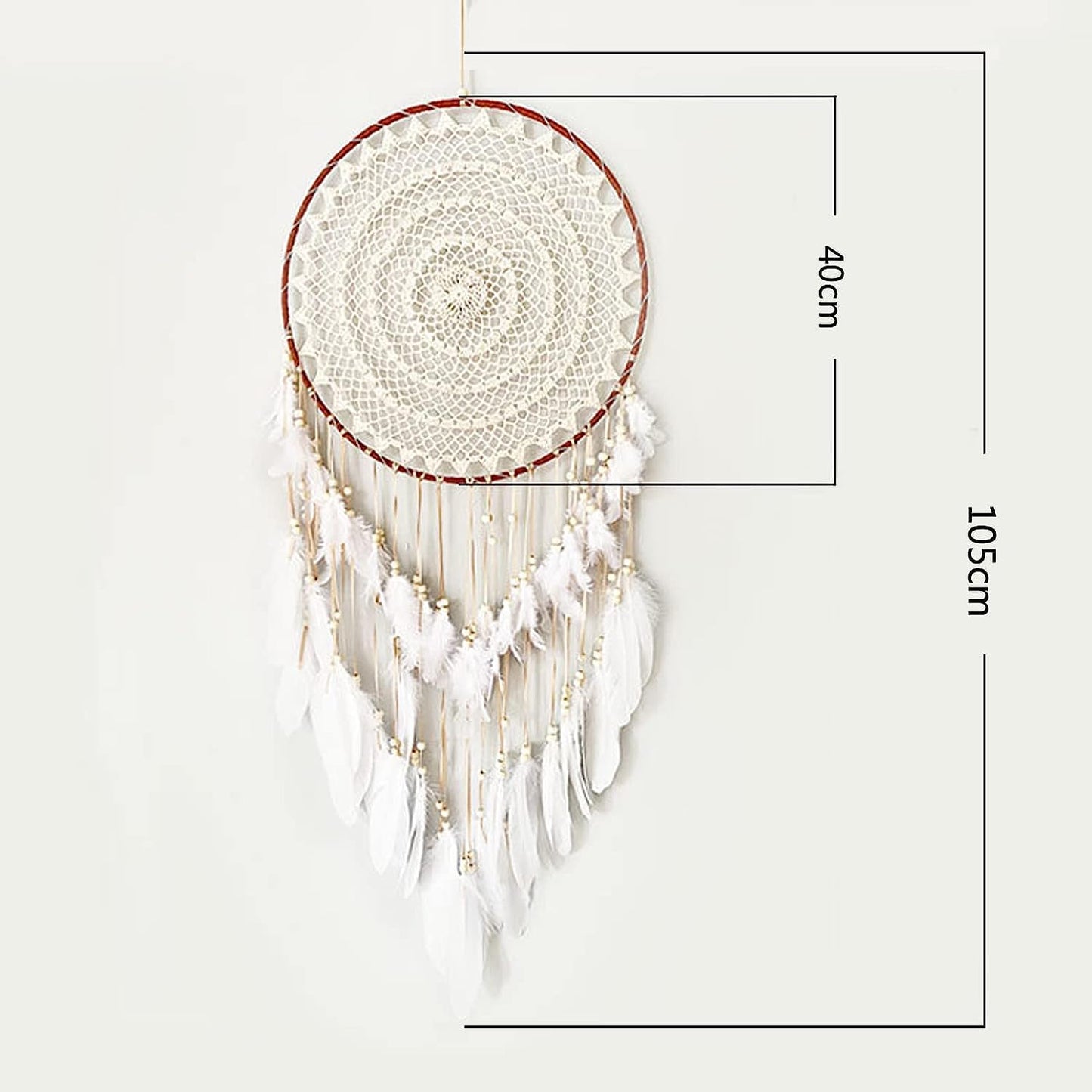 EDMISU Large Dream Catcher Feather Tassel Decoration Woven Wall Hanging Home Decor Bedroom Living Room Wedding Party