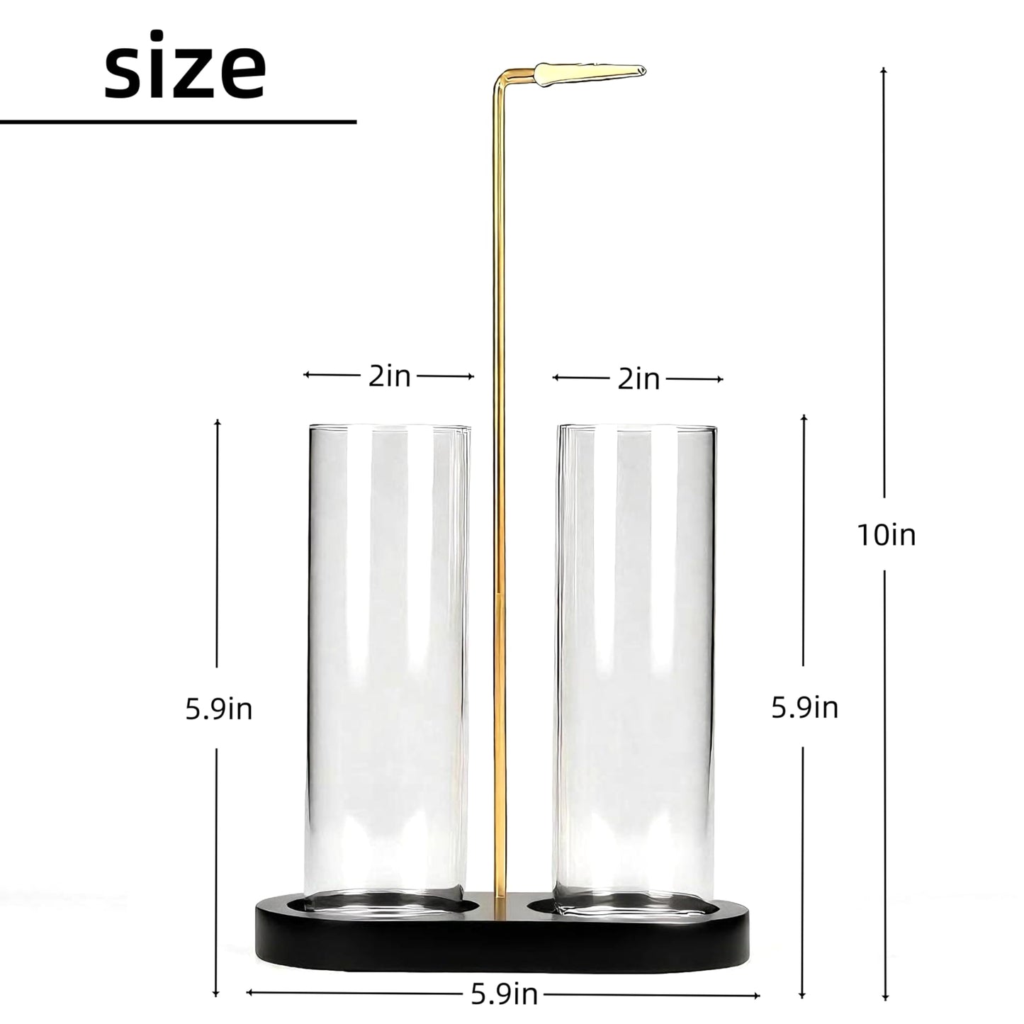 Moocervi Glass Incense Holder, Black Incense Sticks Burner Holder with Storage,Hang Upside Down Incense Holder for Sticks with Glass Ash Catcher for Meditation Yoga Spa Room Decor (Black)