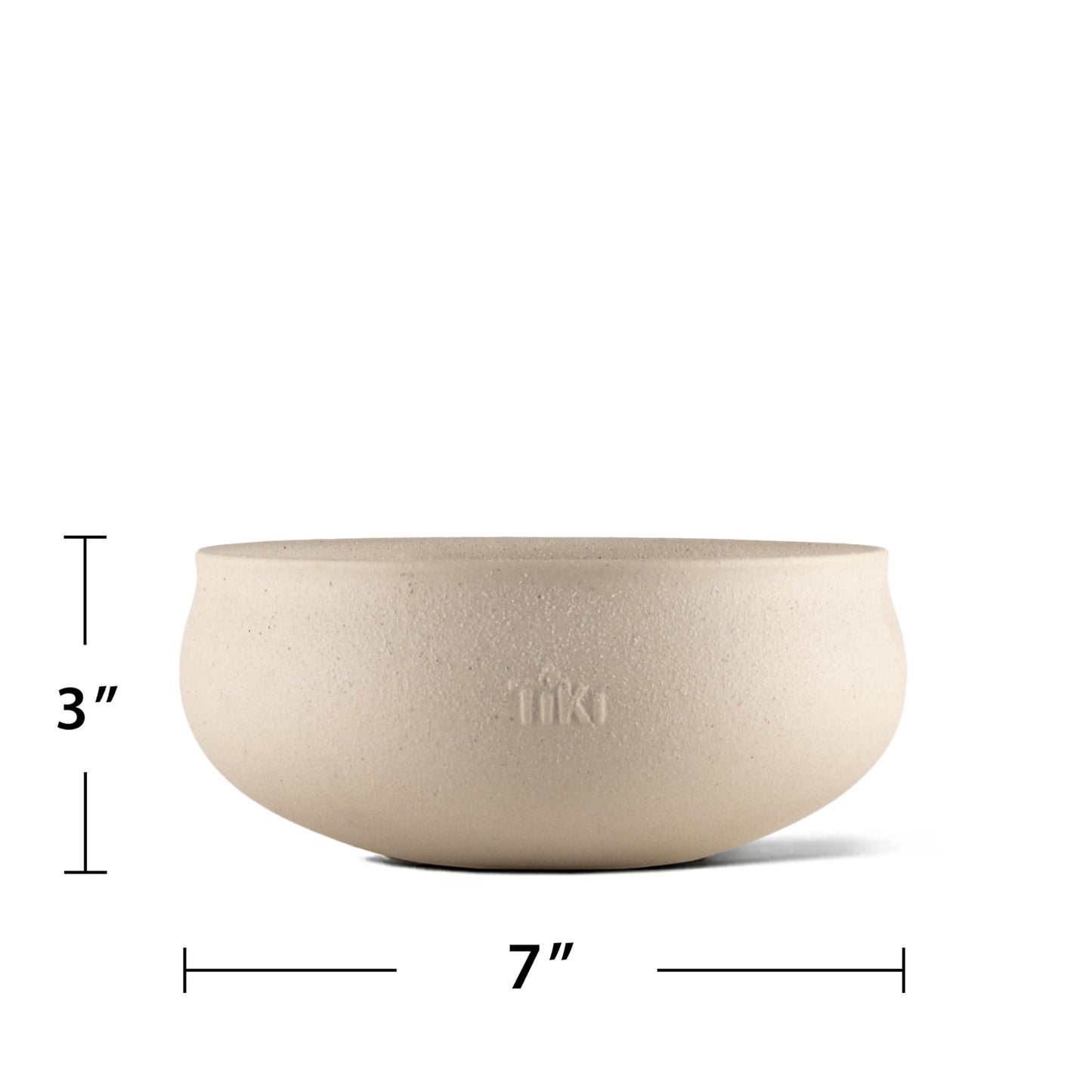 TIKI Citronella Candle 2-Pack – 7-Inch White Wax Bowl with Concrete Finish – Outdoor Decorative Candles for Patio, Deck, Garden, Backyard & Camping