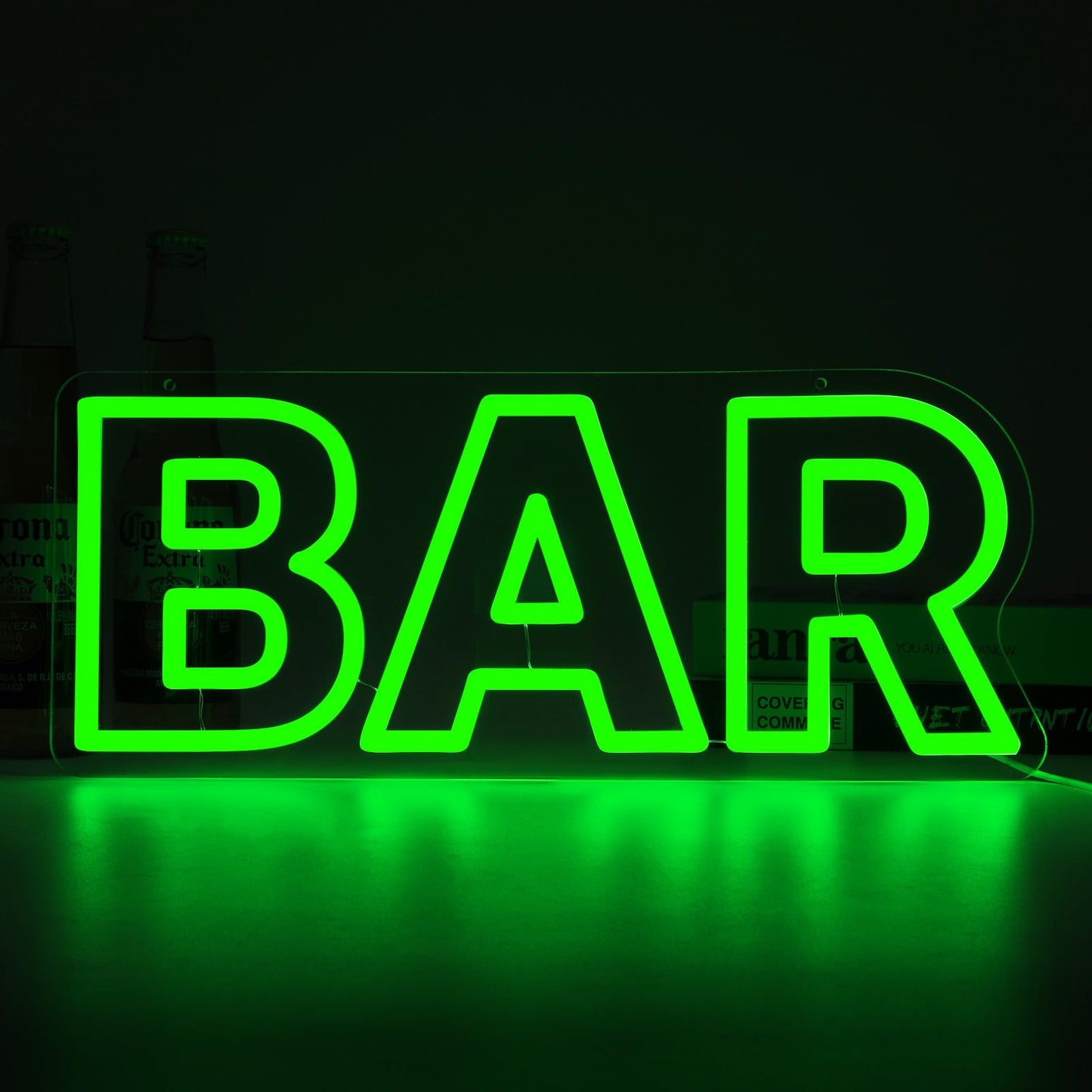 Led Neon Bar Signs for Home Wall Decor, Light up Bar Sign Decorations for Home Living Rooms, Suitable for Speakeasy Backyard Basement Garage Small Wedding Decor.