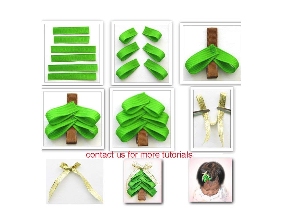 Holiday Christmas Grosgrain Ribbon Set for Gift Package Wrapping, Hair Bow Clip Accessory Making, Crafting, Decoration (60yd(12x5yd) 3/8" Grosgrain Ribbon-Xmas)