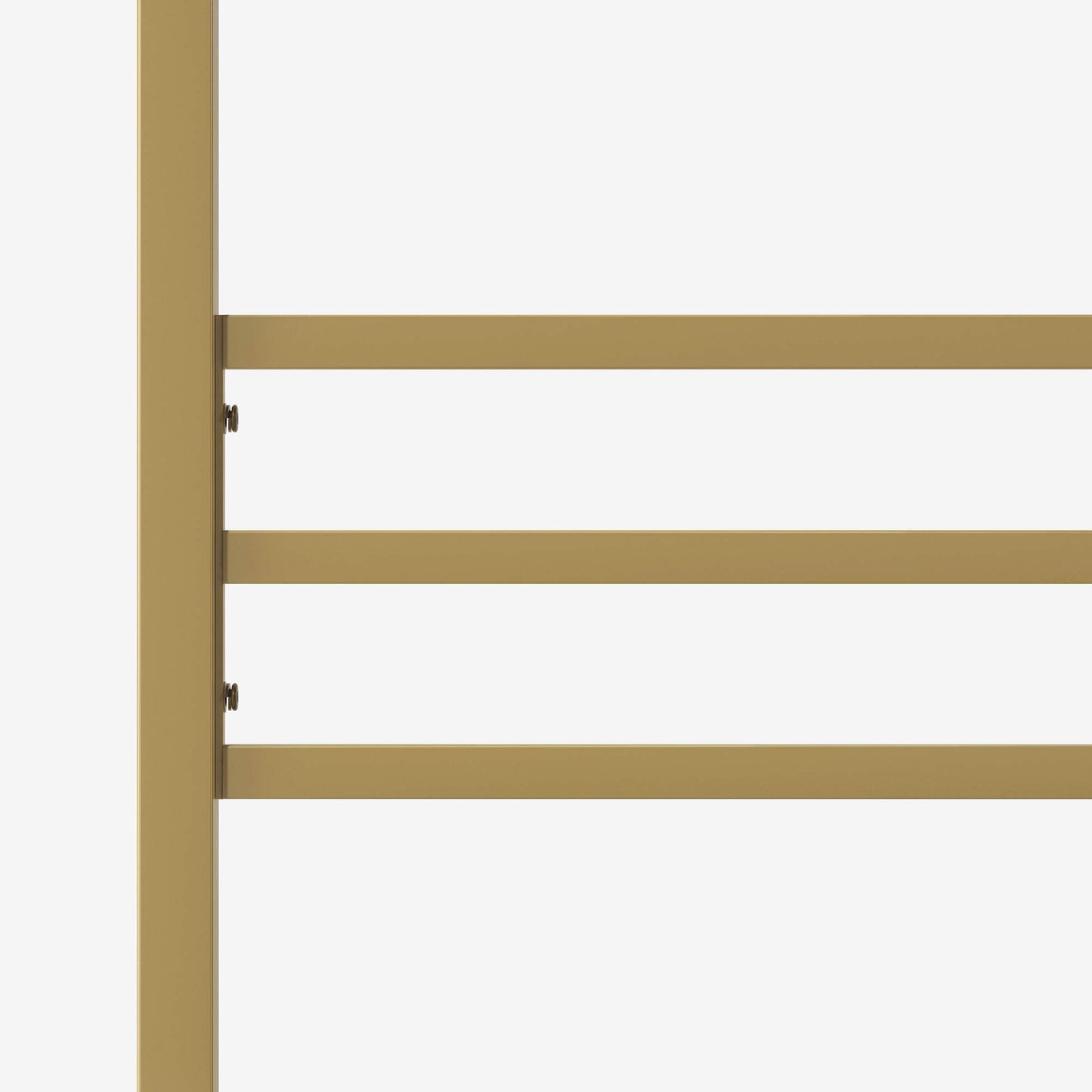 Zinus Patricia Gold Metal Canopy Platform Bed Frame, Mattress Foundation with Steel Slat Support, No Box Spring Needed, Easy Assembly, Queen