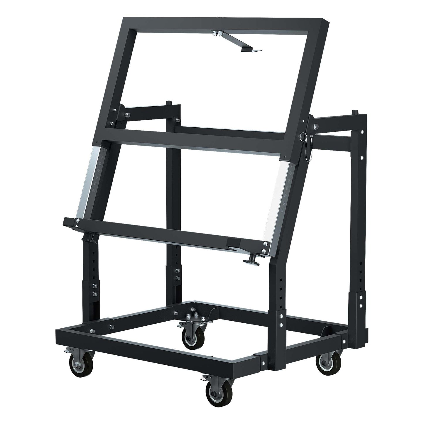 APARECIUM Panel Handler Cart and Shop Stand, Tilting Panel Cart with Rolling Casters, Tilting Panel Mover Mobile Workbench, Drywall Cart for Woodworking, Lumber Furniture Workshop, Warehouses, Garage