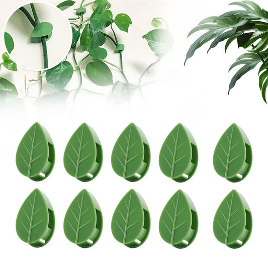 100 PCS Plant Climbing Wall Fixture Clips, Plastic Plant Clips Climbing Plant Wall Clips for Vines, Plant Support Clips Plant Vine Wall Clips Plant Fixture Clips Vine Holder for Indoor Plants (Green)