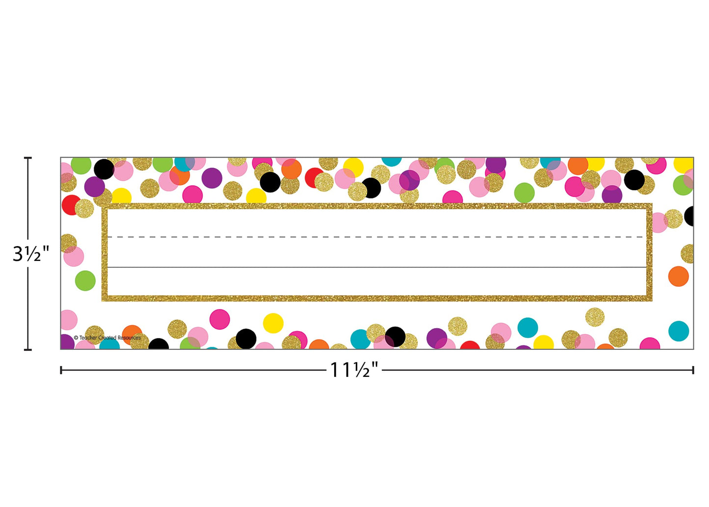 Teacher Created Resources Confetti Name Plates (TCR5886)