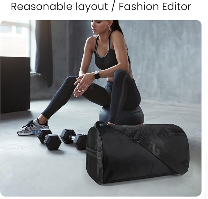 C&F BOGMOST Small Gym Bag for Women & Men,Small Lightweight Duffel Bag Carry On Bags Mini Duffel Travel Bag Waterproof Sports Bags for Workout/Sport/Travel, Orange