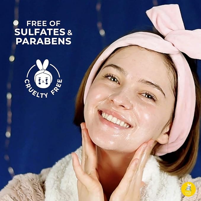 FACETORY FaceMasks Mask Skin Care ??MOON VELVET Face Masks Skin Care with Sodium Hyaluronate & Shea Butter | Face Mask Spa Moisturizing Treatment (10 Pack)