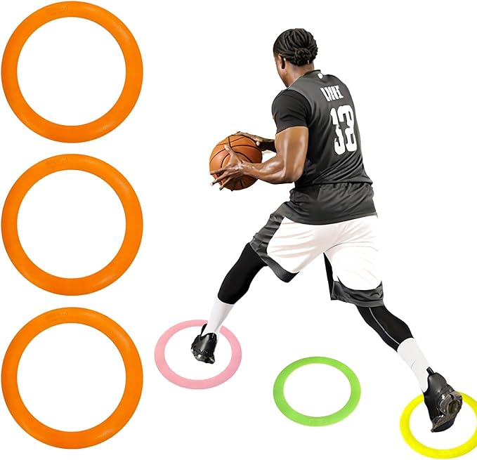 Colorful Anti Slip Safety Agile Ring Speed Ring 3 PCs Speed and Agility Training Equipment Basketball Training Equipment Sports Agility Training Skill Improvement Equipment